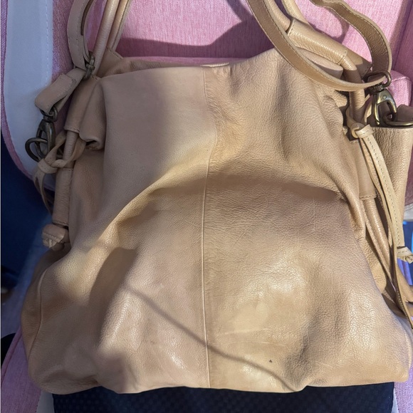 Free People/We The Free Studded Tan Leather Savoy Crossbody Bag Real Leather - Picture 13 of 13